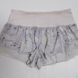 Lululemon Water: Sea-Me Run Short Mini Blushed Illusion White Multi White Size 8
